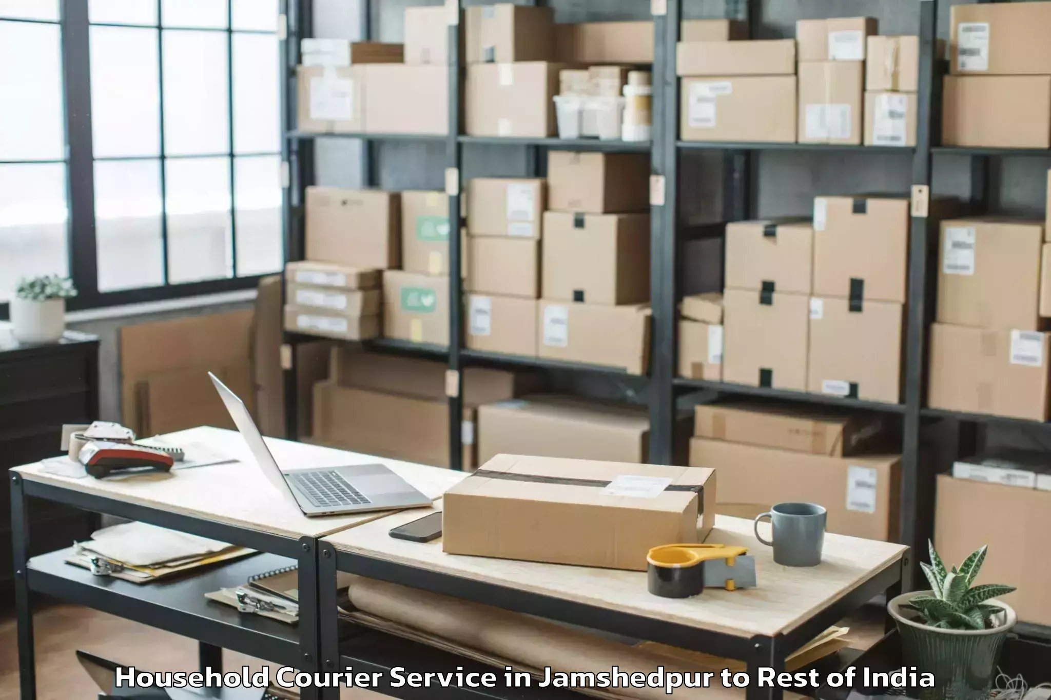 Top Jamshedpur to Madhya Madarihat Household Courier Available